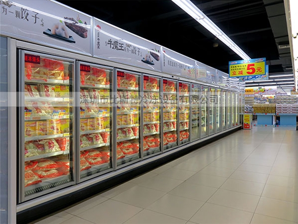 赣州超市冷冻玻璃展示立柜